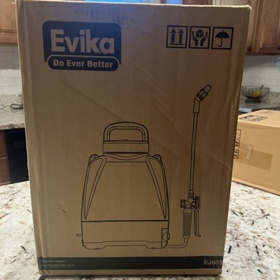Evika Battery Backpack Sprayer 1.6 Gallon Garden Tank Sprayer New