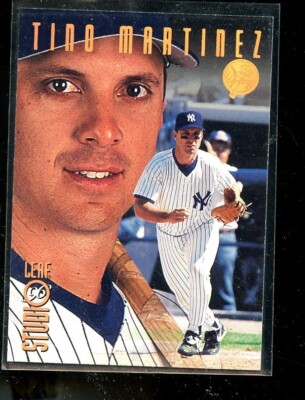 1996 LEAF STUDIO BRONZE #144 TINO MARTINEZ YANKEES MINT E017872