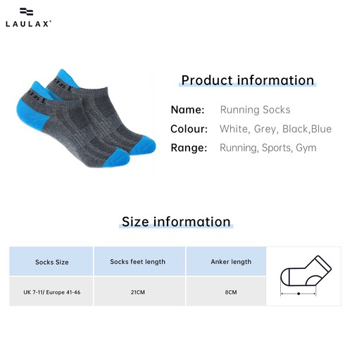 Men Cycling Running Sock Cotton Coolmax Seamless toes Protection Tendon 4 Pairs - Picture 7 of 9
