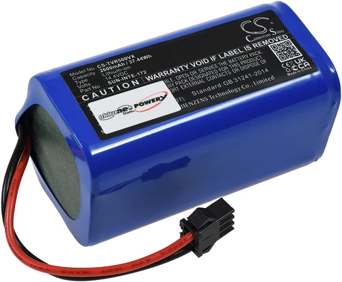 Akku für Lefant M210 M210P Saugroboter 14,4V 2600mAh/37,4Wh Li-Ion Blau