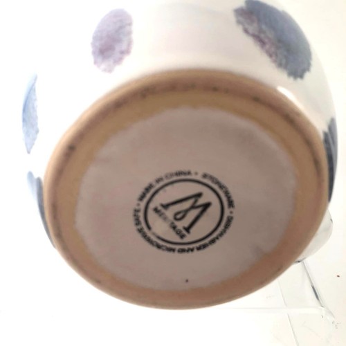 Grande tazza blu e macchiata bianca MERITAGE a forma di barile in gres porcellanato - Foto 3 di 3
