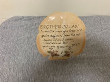 Original Real Glazed Sand Dollar Brother -In-Law Poem Decoration