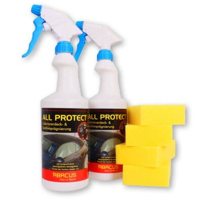 (29,93 /L) 2x 750 ml All Protect + 4x Schwämme Imprägnierung