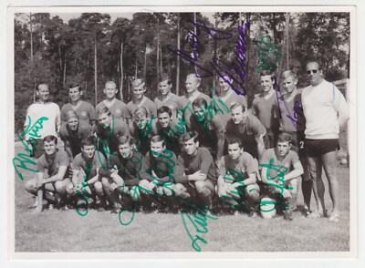 1. FC Nürnberg Schmidtpeter Foto von 1967 mit allen Autogrammen