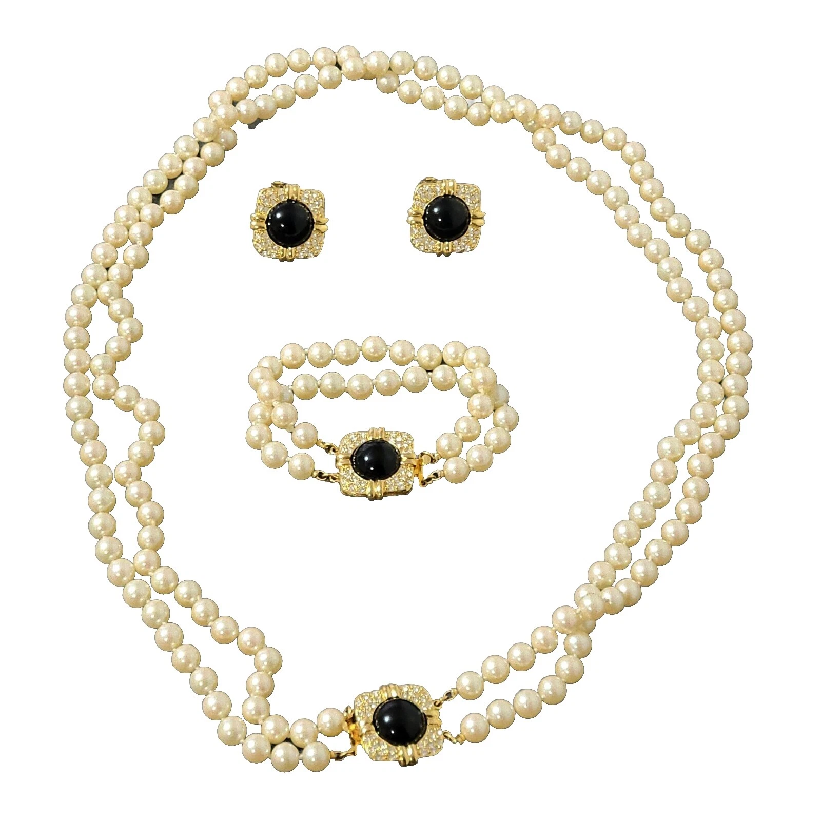 Chapado en Oro Amarillo Joan Rivers juegos de joyas de moda