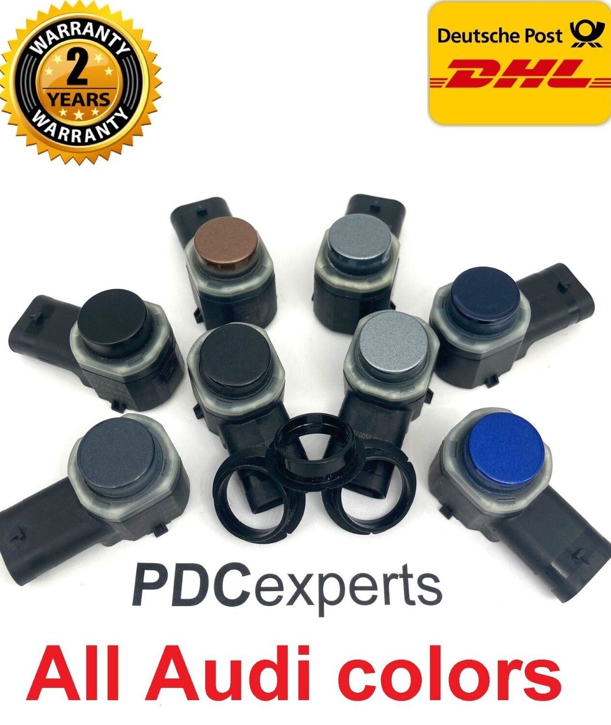 OEM Parking sensor 4H0919275 PDC Audi A1 A3 A4 A5 S5 A6 A7 All Colors Available