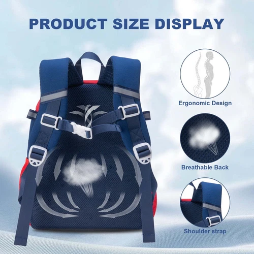 3-7 Years Old Kids Toddler Harness Backpack Leash Schoolbag with Anti-Lost Bag - Picture 5 of 48