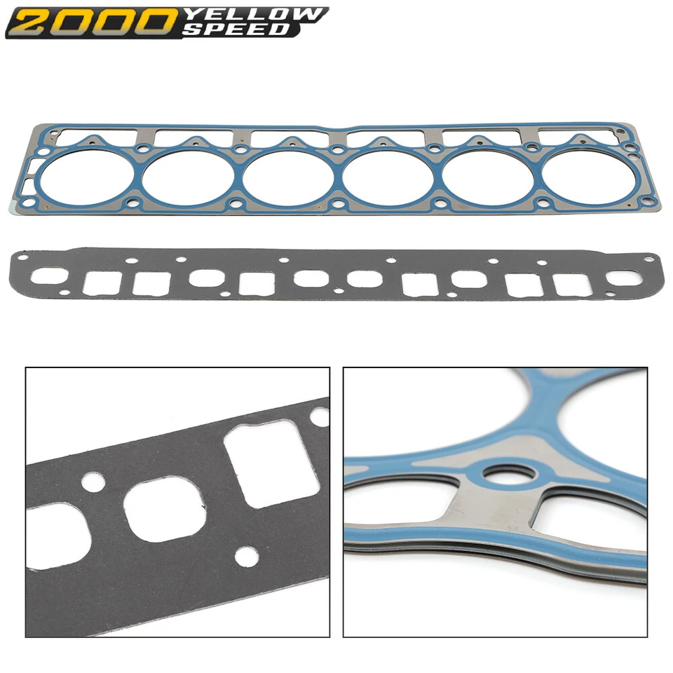 Head Gasket Head Bolts Set Fit For Jeep Grand Cherokee Wrangler TJ 4.0L 99-03 Foto 4 de 4