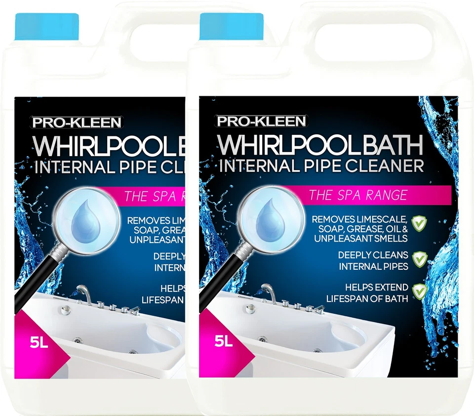 PRO-KLEEN ProKleen Hygienic Whirlpool and Hot Tub Spa Bath Internal Pipe Cleaner 2 x 5L