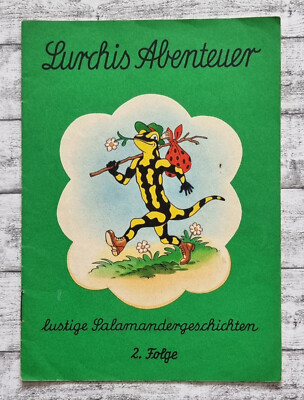 1962 Lurchis Abenteuer 2. Folge Salamandergeschichten Schuhe Comic Werbung alt