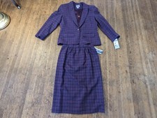 Vtg Pendleton 100 Virgin Wool 2pc Heather Blazer Skirt Women 10 USA New Set Tag