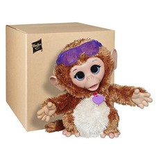 FurReal Friends Baby Cuddles My Giggly Monkey Pet Frustration Free Brown Box New