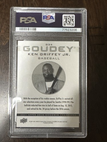 2021 Upper Deck - Goudey Platinum Orange Prism #G34 Ken Griffey JR - Picture 2 of 2
