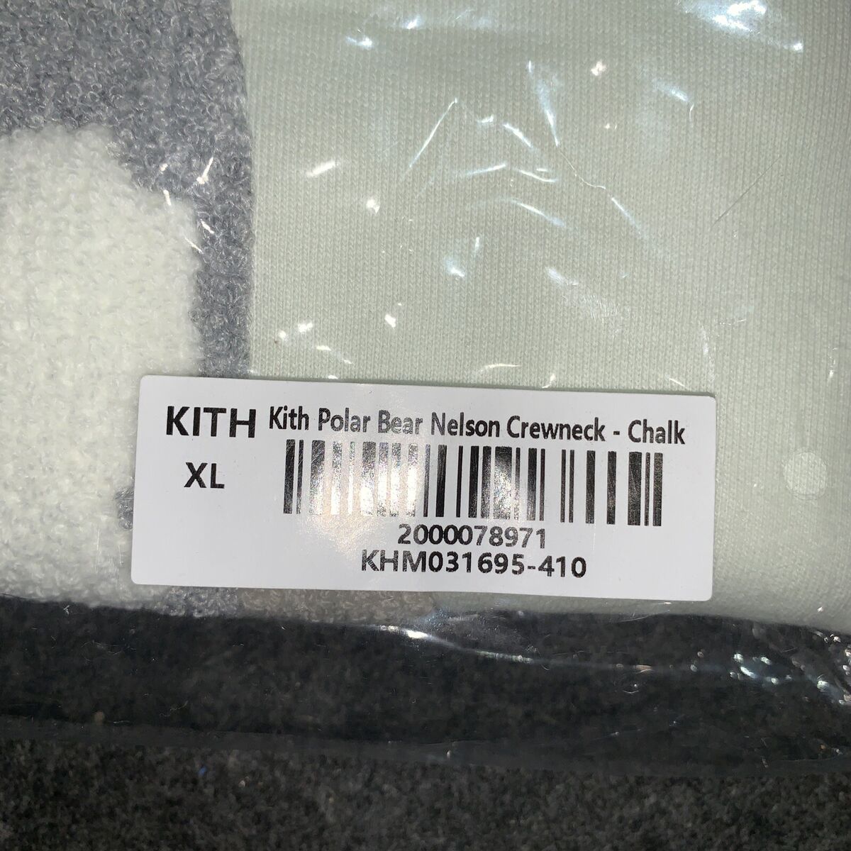 Kith Kithmas Polar Bear Nelson Crewneck in Chalk Size XLarge Kith Kithmas Polar Bear Nelson Crewneck in Chalk Size XLarge