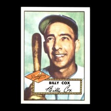 Billy Cox 1983 Topps 1952 Reprint Series Brooklyn Dodgers #232 NM GREAT!