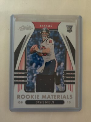 2021 Absolute Davis Mills Rookie Materials Jersey RC #ARM-DMI Texans