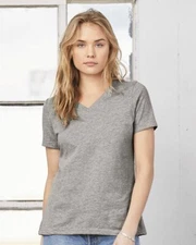 BELLA + CANVAS - Women’s Relaxed Jersey V-Neck Tee - 6405