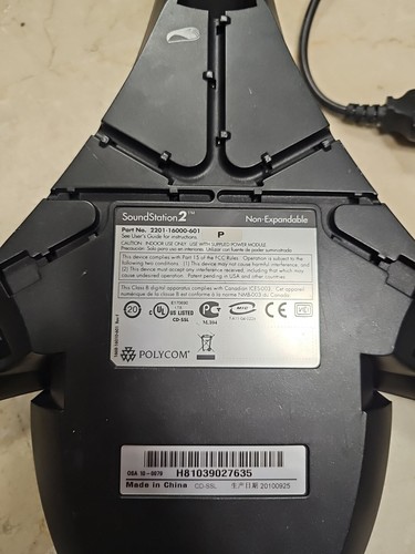 Polycom Sound Station 2 - Telefono Conferenza -NON EXPANDABLE UNIVERSAL MODULE - Afbeelding 8 van 11