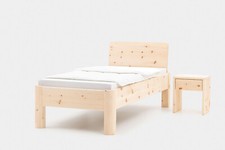 Zirbenbett Andrea 90x200 cm, Zirbe, Metallfrei, BIO, Lagerware stark reduziert