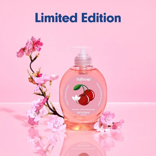 Softsoap Limited Edition Liquid Hand Soap, Cherry Blossom, 6.25 fl oz Pump Bottl - Picture 5 of 13