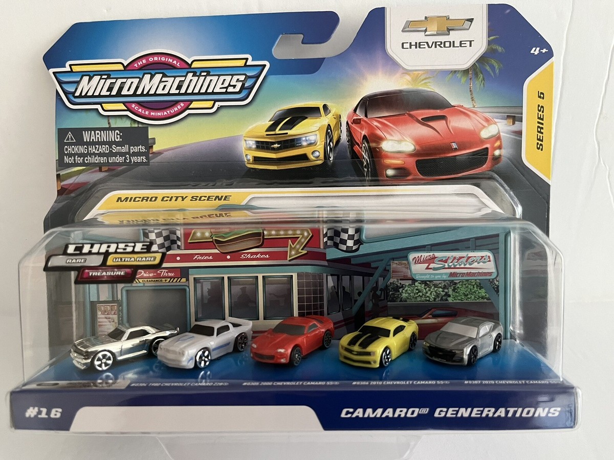 Micro Machines Series 5 Camaro Generations #16 CHASE RARE Silver
