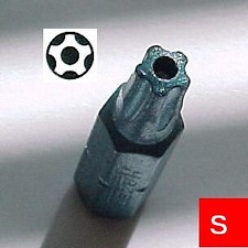 Hazet Germany 2225-25h Screwdriver Security 5-point Star Bit With Hole