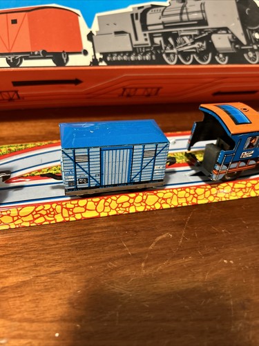 Vintage Old School Tolato Mozdony Tin Wind-Up Train Set with Free Box SU88 - Picture 5 of 20