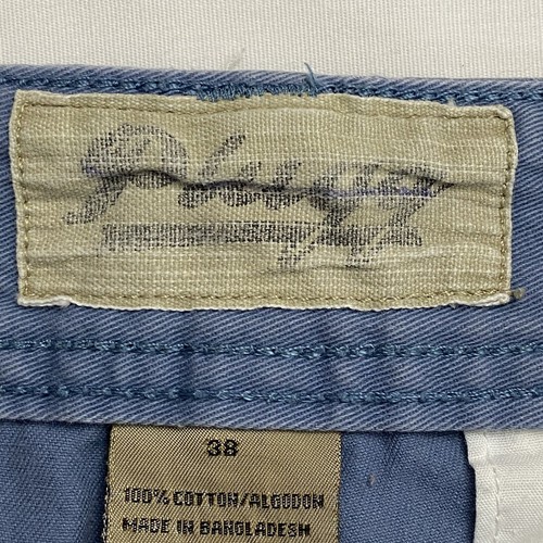 Plugg Shorts Mens 38 Bermuda Twill Blue Casual 100% Cotton Light Fade Areas - Picture 11 of 13