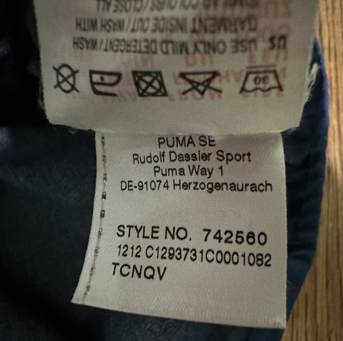 Puma Italia FIGC Soccer Full Zip Windbreaker Jacket Men's Medium 2014 - Picture 4 of 7