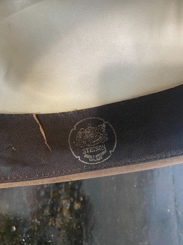 Vintage Stetson XXX Sheplers Cowboy Hat Size 6 3/4, 55cm Beige - Picture 10 of 11