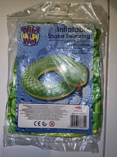 Giant 36" Inflatable Snake Ring Float Pool Reusable Swimming Water  Raft Beach