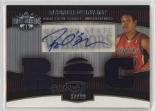 2006-07 Topps Triple Threads Gold 37/25 Patrick O'Bryant #124 Auto k4s