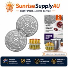 Universal Fit Stainless Steel Canning Rack - 2 Pack, Ideal for Pressure Canners