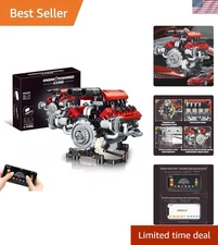 V8 Engine Kit Gas Model - OHV V8 Small Engine Model Kit Model Engine Resin Model