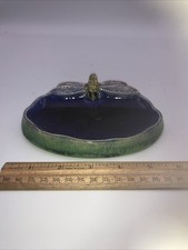 BEAUTIFUL ROYAL DOULTON LAMBETH MOTH BIBELOT POTTERY DISH CIRCA 1920s