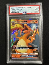 PSA 9 Charizard GX 9/68 Full Art Ultra Rara Sole e Luna: Destino Nascosto