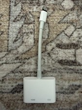 Lightning to HDMI Adapter AV Converter iPhone iPad TV Cable White Tested