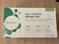 NIB Everylwell Indoor & Outdoor Allergy Test Kit Finger Prick