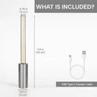 Modern Rechargeable LED Tube Table Lamp – Minimalist Ambient Desk Light