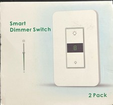 Wi-Fi Smart Life App-Controlled 3-Way Smart Dimmer Switch KS-7011F 2pk