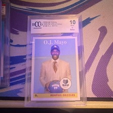Topps 2008-09 O.J. Mayo Memphis Grizzlies #198 1958-59 Variations BCCG 10