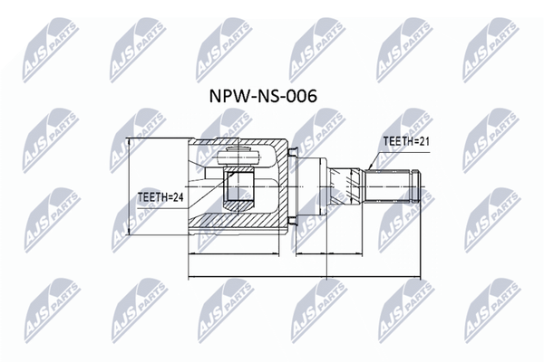 NTY Gelenksatz, Antriebswelle NPW-NS-006 FüR Infiniti Passend FüR Nissan-image