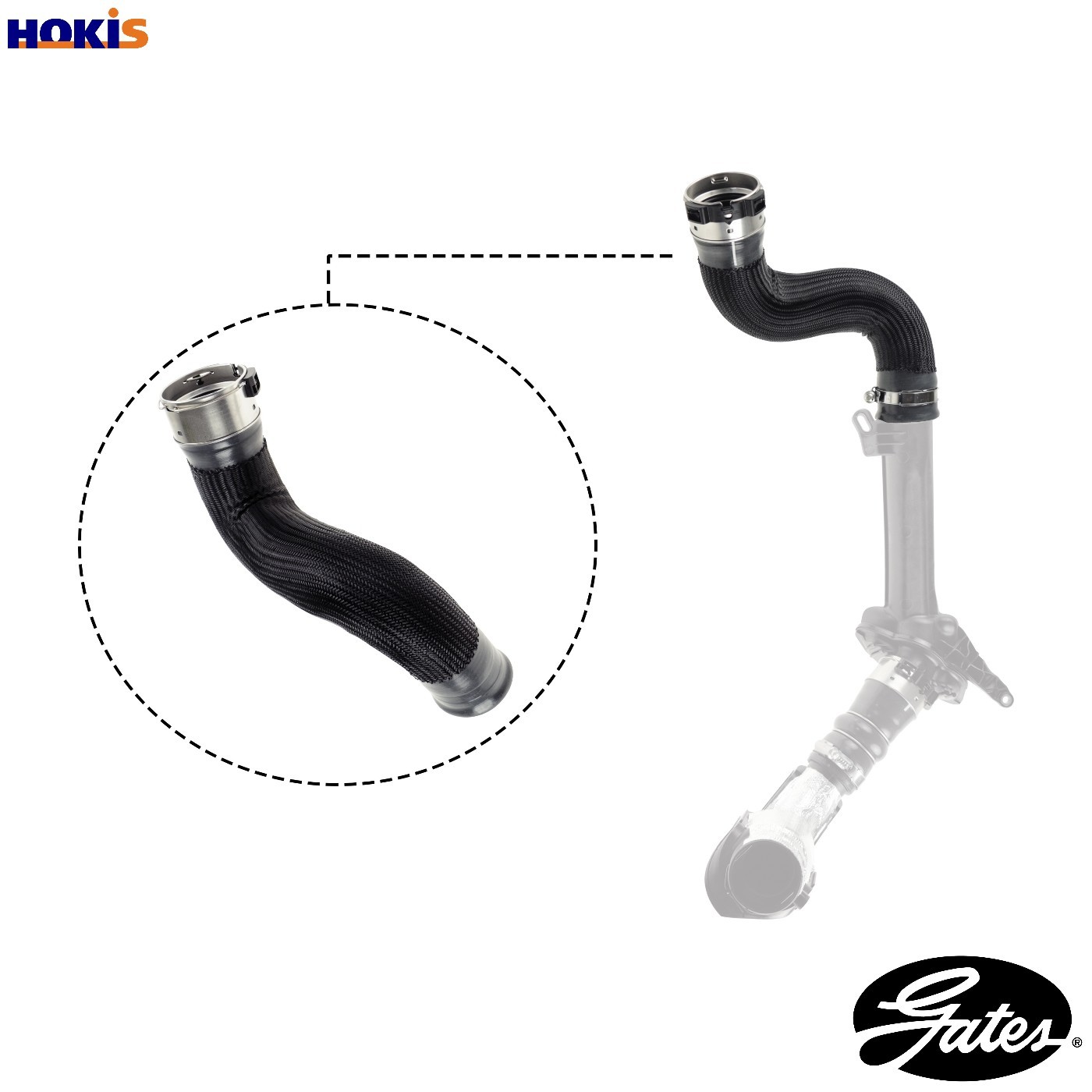 Air duct pipe Silicone 09-0945 GATES for RENAULT MEGANE III Grandtour SCÉNIC III - Image 8