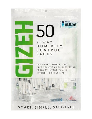 1 Beutel (50x) GIZEH X INTEGRA BOOST 2-Wege-Technologie Humidity Control Pack