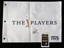 Ludvig Aberg Signed 2026 The Players Championship Flag - JSA #CL34063