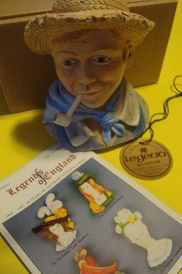 Legends HUCKLEBERRY FINN  Made in England F Wright Bossons Chalkware