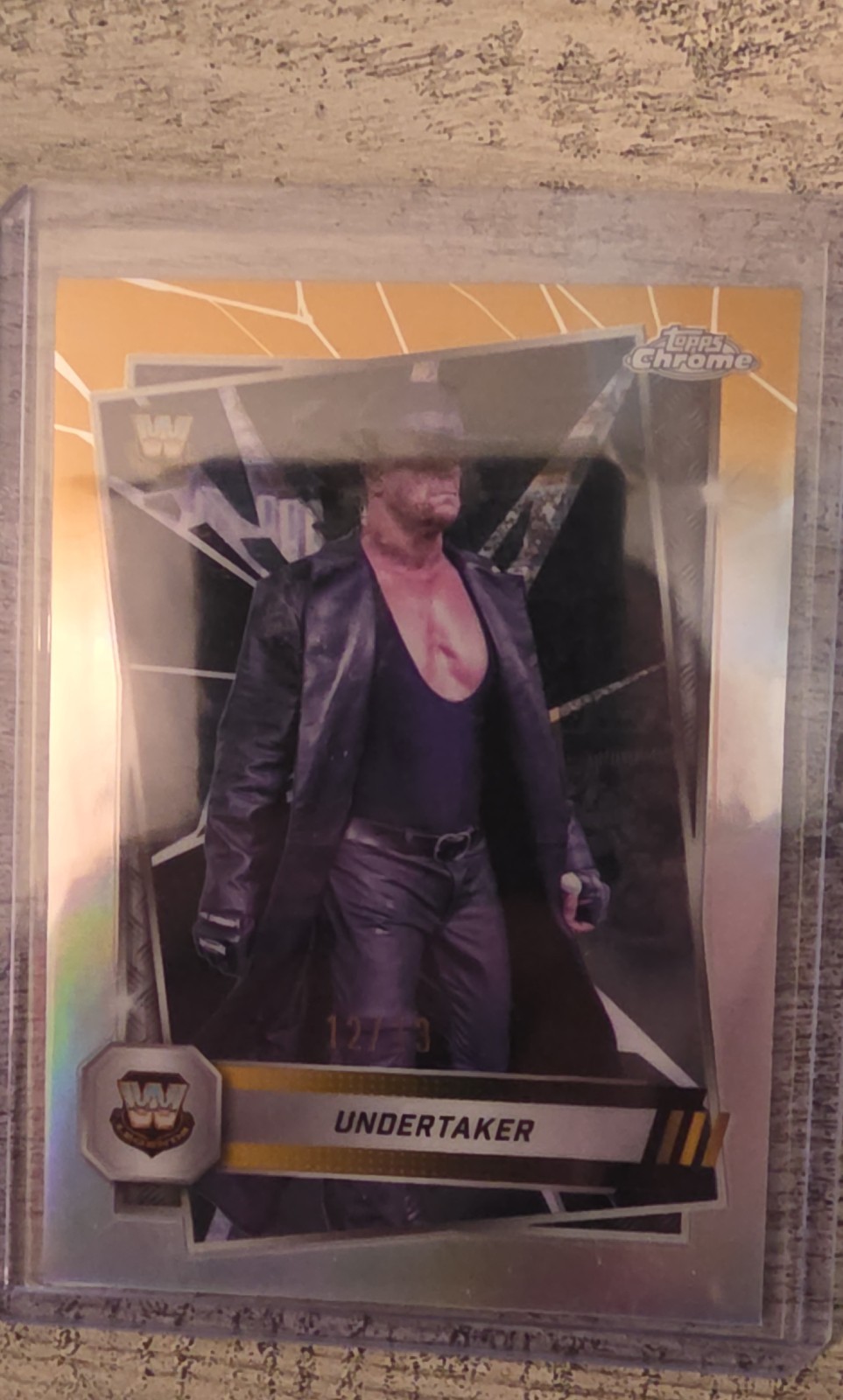 2025 Topps Chrome WWE - Undertaker #21 Black & Gold Refractor /13