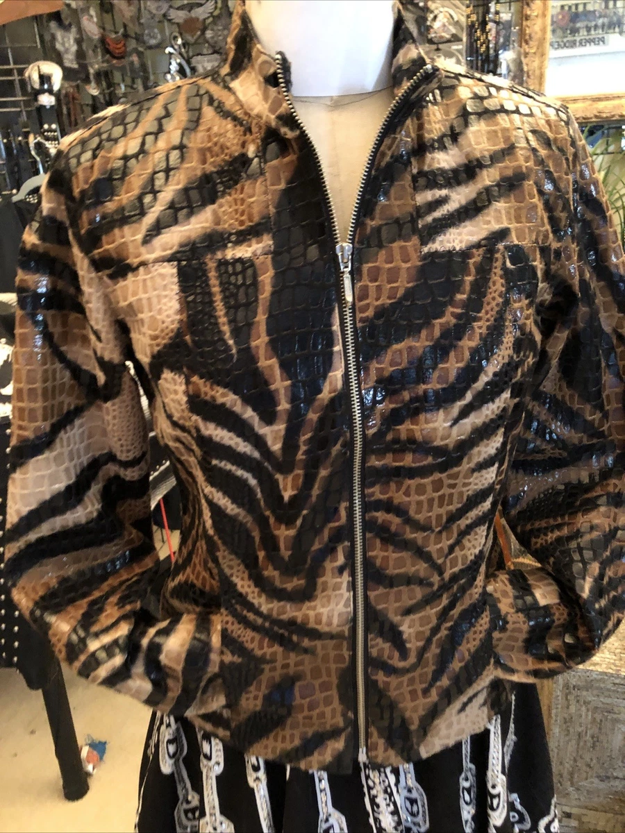 Veste En Fausse Fourrure Léopard Selene Sport - Taille M, Occasion Très Bon état