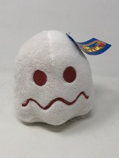 Ms Pac-Man White Ghost Plush Toy Doll Figure Pacman Arcade 4" Bandai Namco