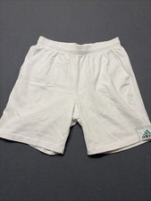 Vintage 90 s Adidas Athletic Shorts White Cotton Pockets Hong Kong Men s Med